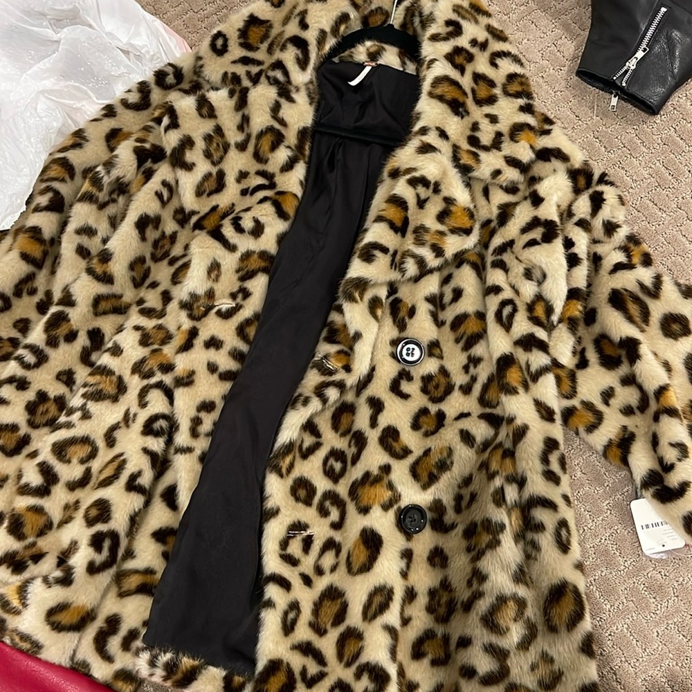 Free people cheetah jacket